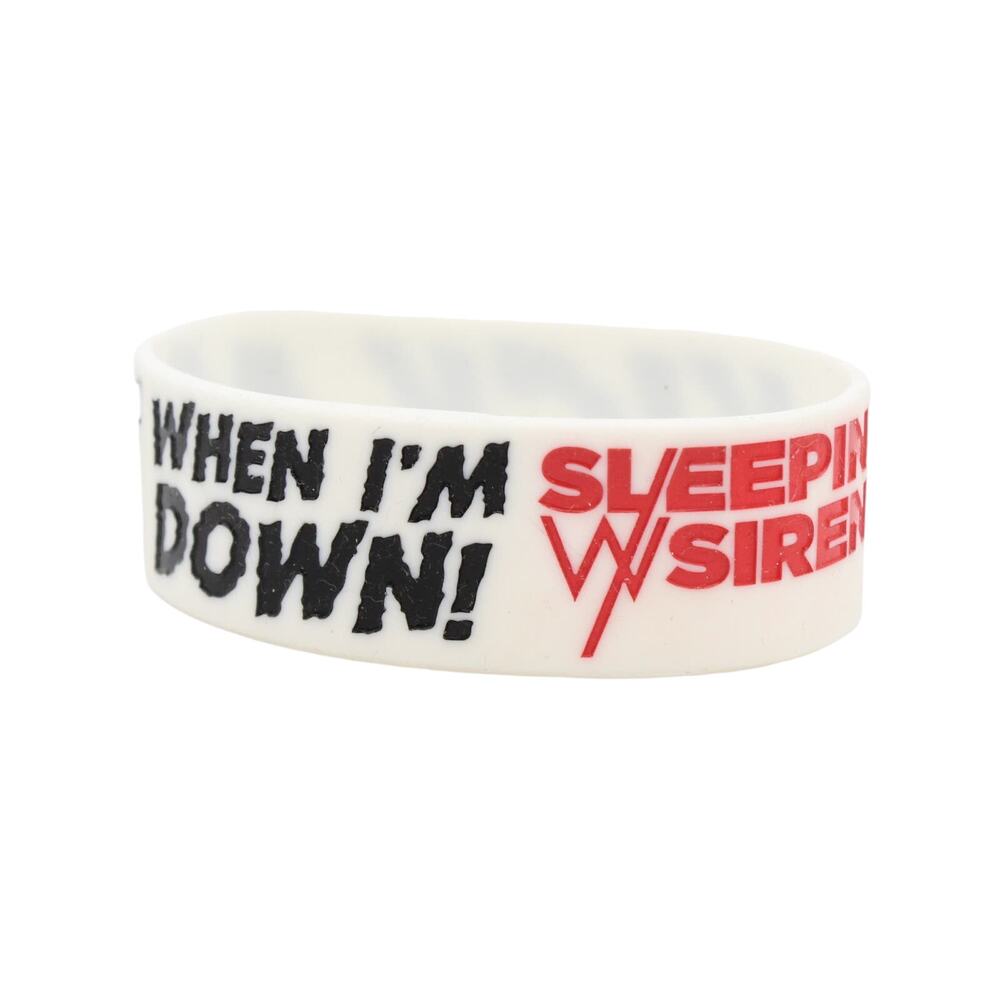 Sleeping with Sirens "Kick Me When I'm Down" Silicone Bracelet